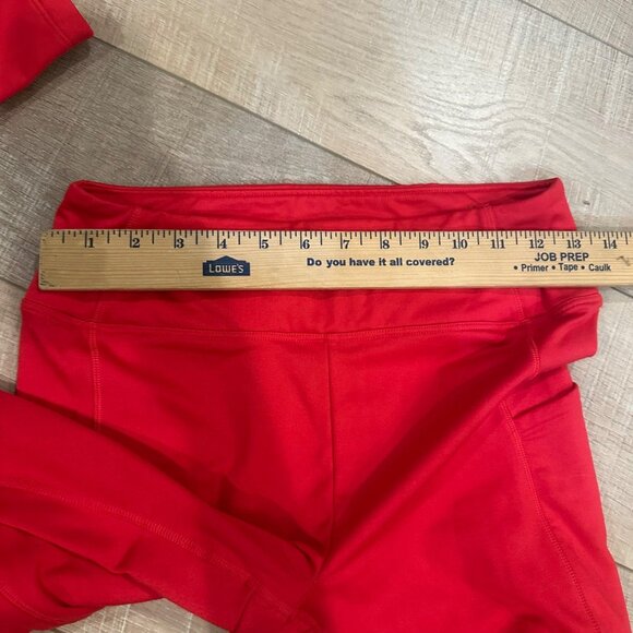 PINK ACTIVE WOMENS RED LEGGINGS MEDIUM - Picture 4 of 7